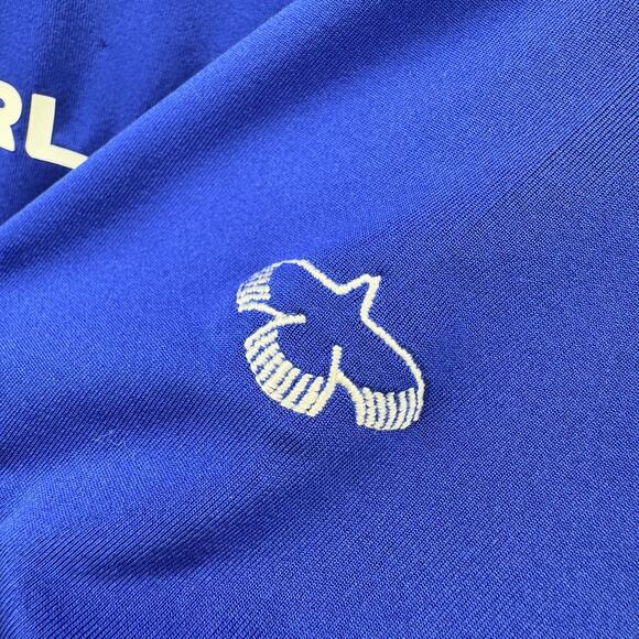 RLX Polo Shirt Mens Medium Blue Pink Green Yellow Golf Bird Logo Ralph Lauren - Picture 6 of 10